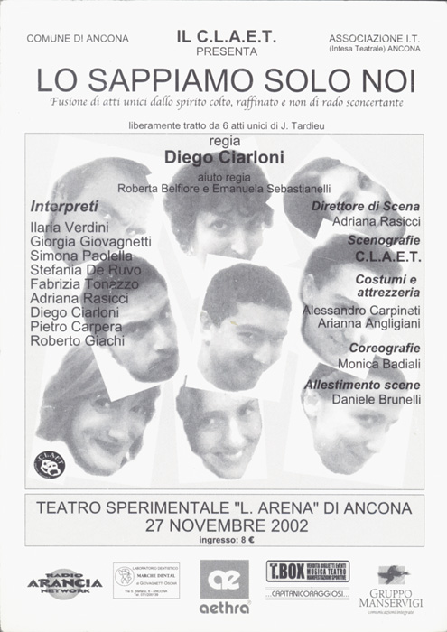 solo noi Manifesto dello spettacolo