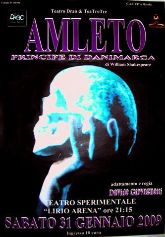 Amleto, principe di Danimarca. In collaborazione con Teatro tre & Teatro Drao