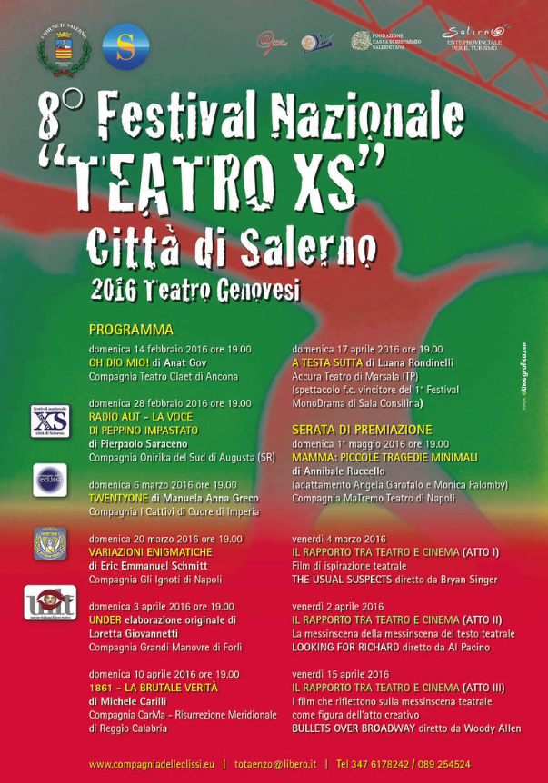 Oh Dio Mio! Siamo al festival Teatro XS di Salerno!