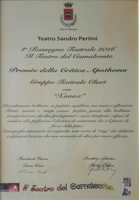 Premio della critica Apothema