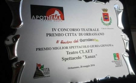 Premio della giuria giovani del festival “Camaleonte” di Orbassano. (Xanax)