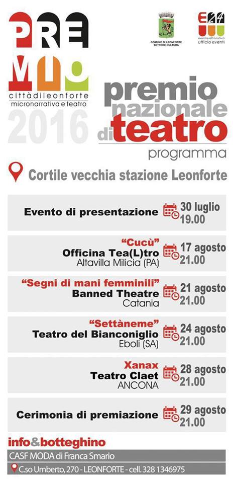 Xanax al premio città di Leonforte (Enna)