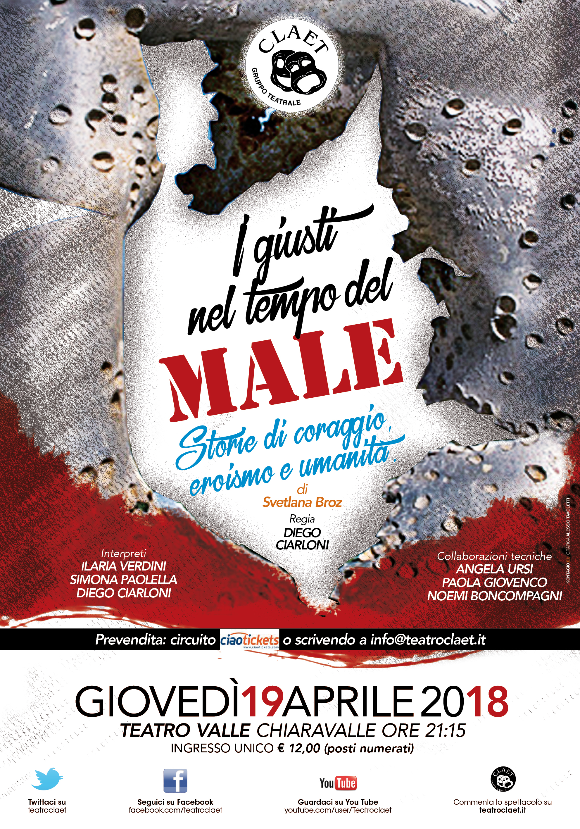 “I giusti nel tempo del male” al debutto, come e dove trovare i biglietti.