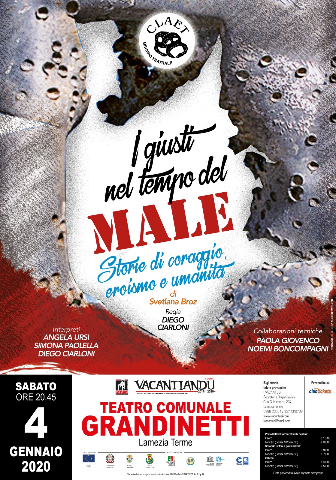 La rassegna stampa on line su “I giusti nel tempo del male” al gran premio del teatro amatoriale