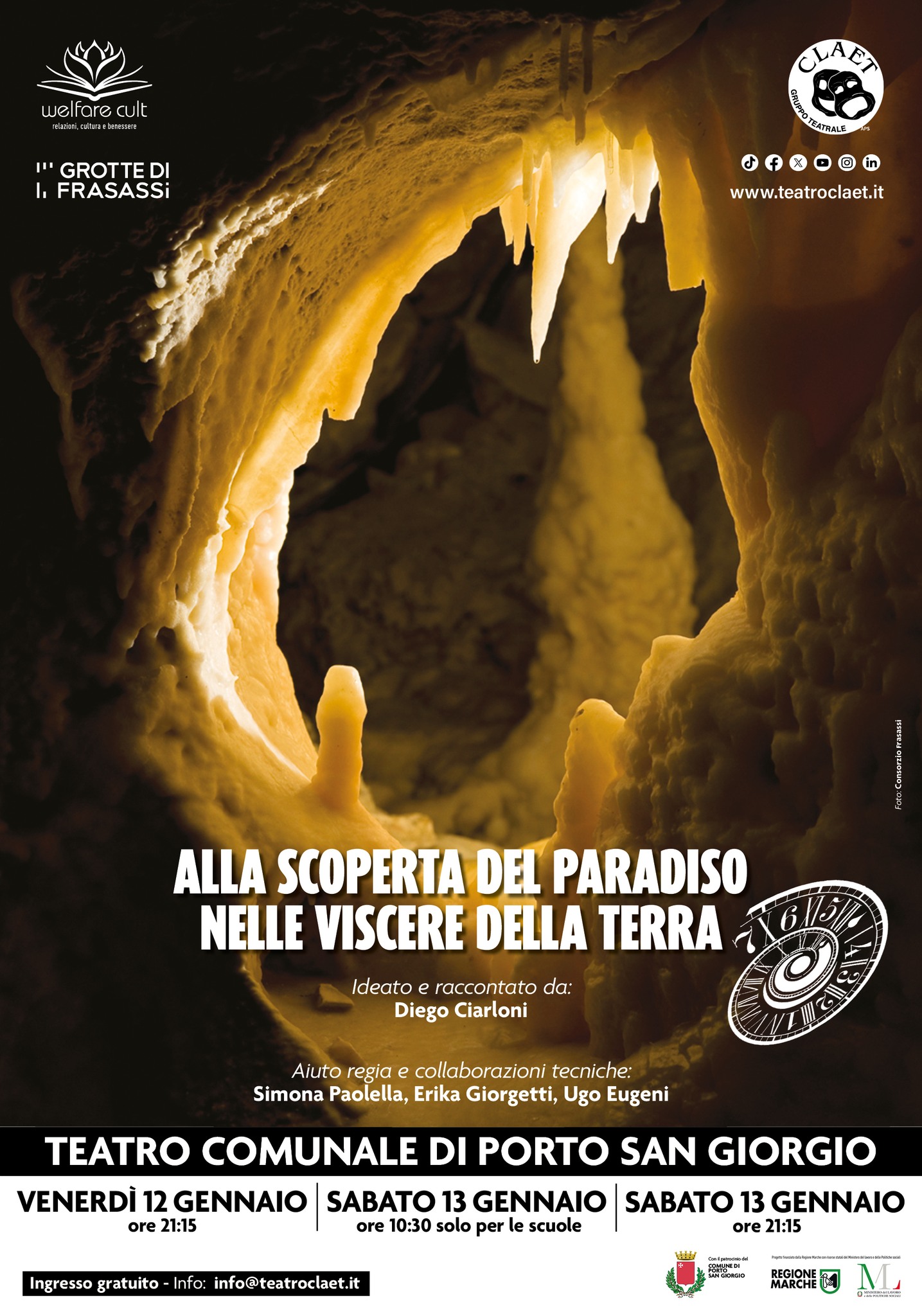 Un mese al debutto dello spettacolo teatrale “Alla scoperta del Paradiso nelle viscere della terra”