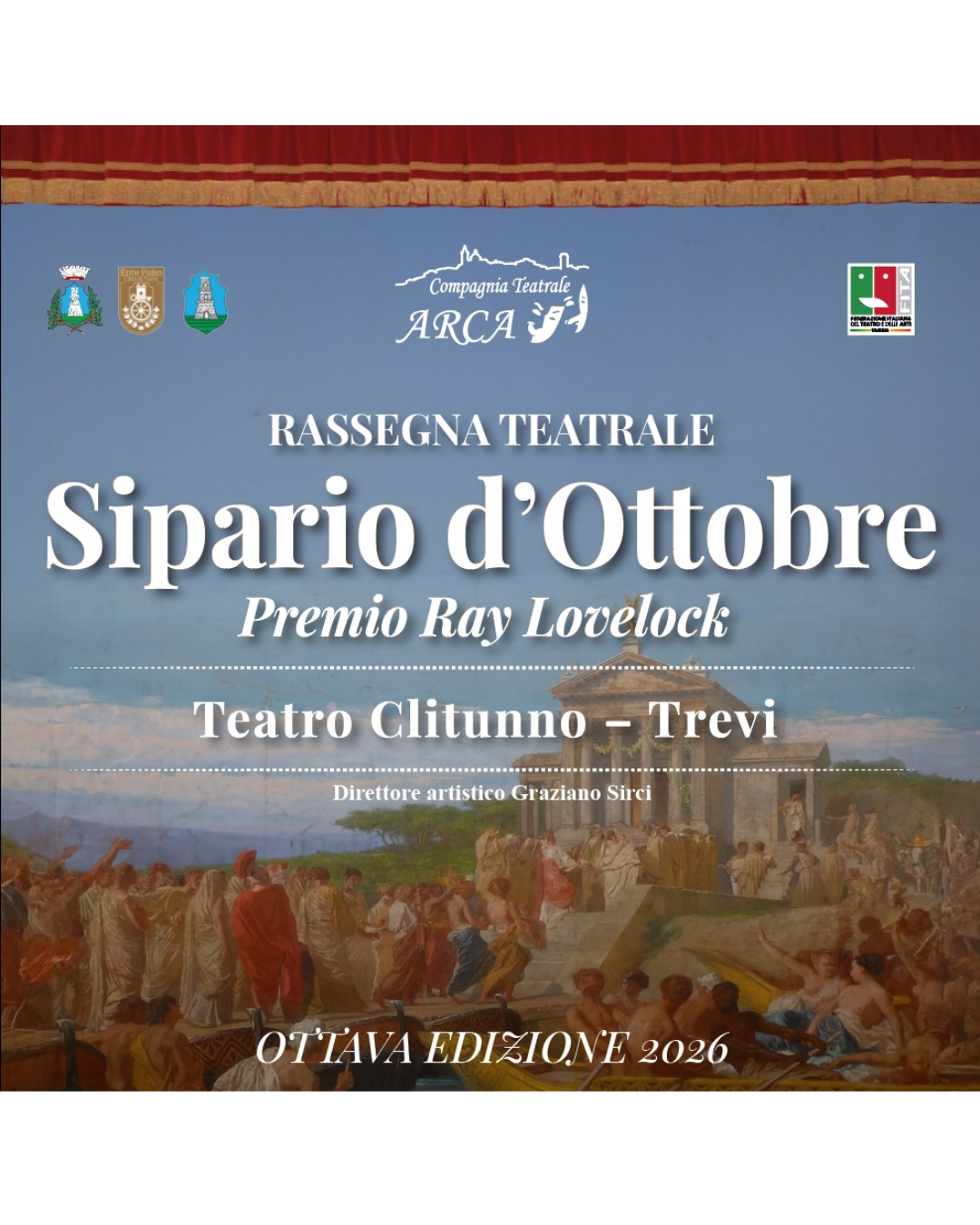 Rassegna Teatrale “SIPARIO D’OTTOBRE” Premio “RAY LOVELOCK” 2026
